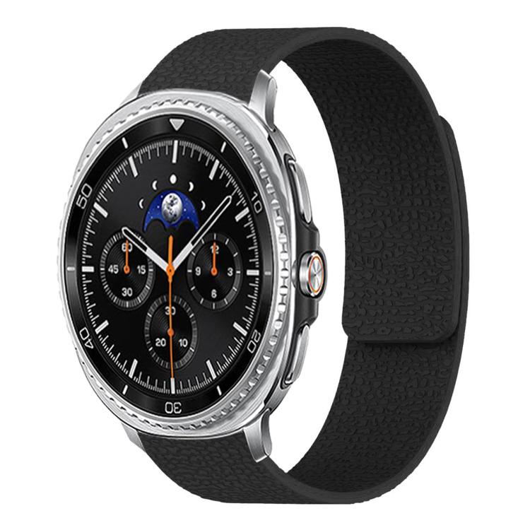 สายซิลิโคนแม่เหล็กนุ่มลายลิ้นจี่ สำหรับ Samsung Galaxy Watch Ultra 47mm / Ultra 2025, สำหรับ Samsung Galaxy Watch8 / 8 Classic