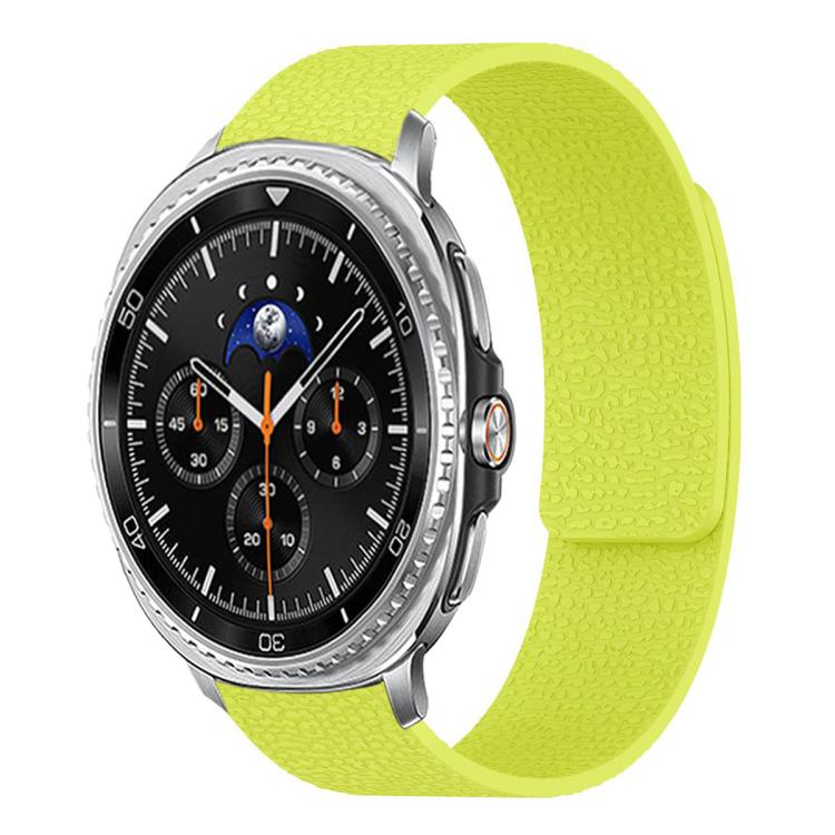 สายซิลิโคนแม่เหล็กนุ่มลายลิ้นจี่ สำหรับ Samsung Galaxy Watch Ultra 47mm / Ultra 2025, สำหรับ Samsung Galaxy Watch8 / 8 Classic