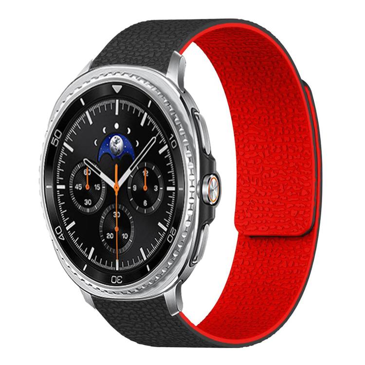 สายซิลิโคนแม่เหล็กนุ่มลายลิ้นจี่ สำหรับ Samsung Galaxy Watch Ultra 47mm / Ultra 2025, สำหรับ Samsung Galaxy Watch8 / 8 Classic