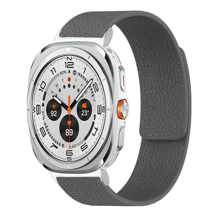 สายซิลิโคนแม่เหล็กนุ่มลายลิ้นจี่ สำหรับ Samsung Galaxy Watch Ultra 47mm / Ultra 2025, สำหรับ Samsung Galaxy Watch8 / 8 Classic