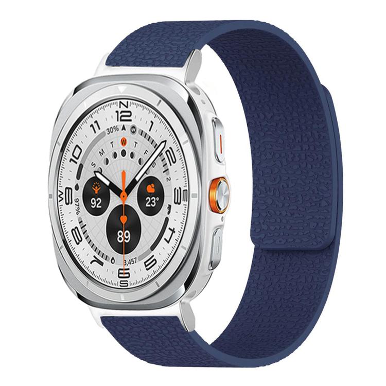 สายซิลิโคนแม่เหล็กนุ่มลายลิ้นจี่ สำหรับ Samsung Galaxy Watch Ultra 47mm / Ultra 2025, สำหรับ Samsung Galaxy Watch8 / 8 Classic