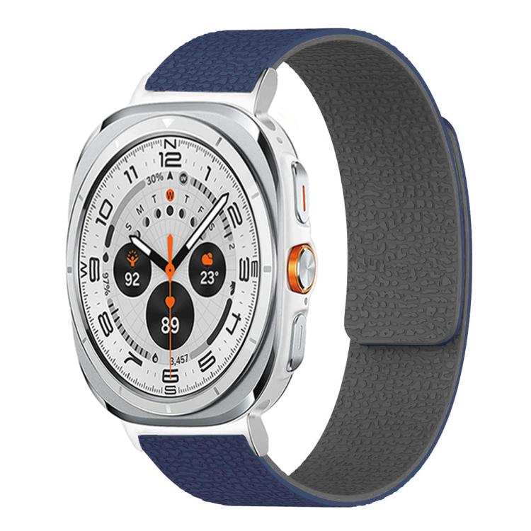 สายซิลิโคนแม่เหล็กนุ่มลายลิ้นจี่ สำหรับ Samsung Galaxy Watch Ultra 47mm / Ultra 2025, สำหรับ Samsung Galaxy Watch8 / 8 Classic