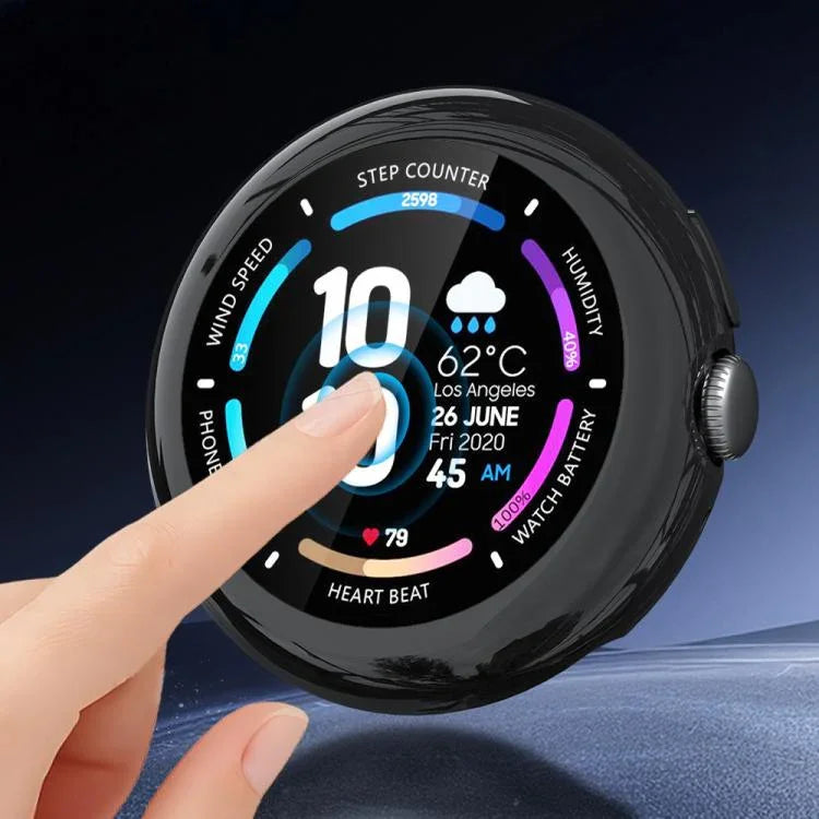 ฝาครอบนาฬิกา TPU ชุบไฟฟ้าคลุมเต็ม สำหรับ Google Pixel Watch4 45mm, สำหรับ Google Pixel Watch4 41mm