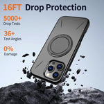 Kalebol ที่ยึดหมุนแม่เหล็ก MagSafe เคสโทรศัพท์ PC สำหรับ iPhone 14 Pro, สำหรับ iPhone 14 Pro Max, สำหรับ iPhone 13 Pro Max, สำหรับ iPhone 13 Pro, สำหรับ iPhone 13