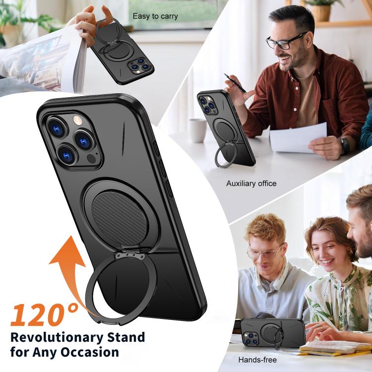 Kalebol ที่ยึดหมุนแม่เหล็ก MagSafe เคสโทรศัพท์ PC สำหรับ iPhone 14 Pro, สำหรับ iPhone 14 Pro Max, สำหรับ iPhone 13 Pro Max, สำหรับ iPhone 13 Pro, สำหรับ iPhone 13