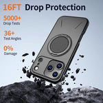 Kalebol ที่ยึดหมุนแม่เหล็ก MagSafe เคสโทรศัพท์ PC สำหรับ iPhone 17 Pro Max, สำหรับ iPhone 17 Pro, สำหรับ iPhone 17, สำหรับ iPhone Air, สำหรับ iPhone 16 Pro Max, สำหรับ iPhone 16 Pro
