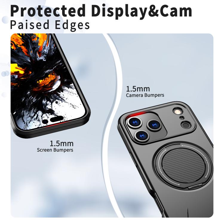Kalebol ที่ยึดหมุนแม่เหล็ก MagSafe เคสโทรศัพท์ PC สำหรับ iPhone 17 Pro Max, สำหรับ iPhone 17 Pro, สำหรับ iPhone 17, สำหรับ iPhone Air, สำหรับ iPhone 16 Pro Max, สำหรับ iPhone 16 Pro