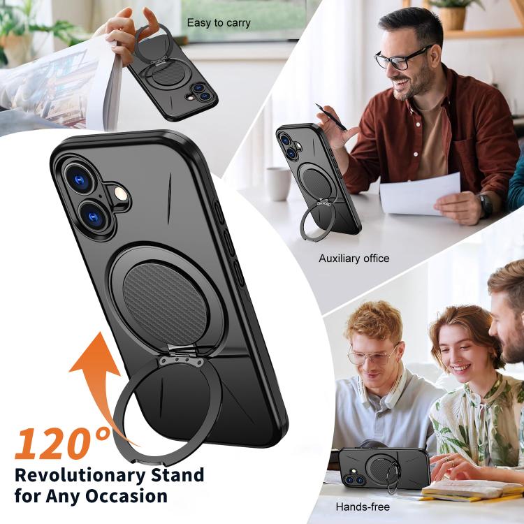 Kalebol ที่ยึดหมุนแม่เหล็ก MagSafe เคสโทรศัพท์ PC สำหรับ iPhone 16 Plus, สำหรับ iPhone 16, สำหรับ iPhone 15 Pro Max, สำหรับ iPhone 15 Pro, สำหรับ iPhone 15, สำหรับ iPhone 14