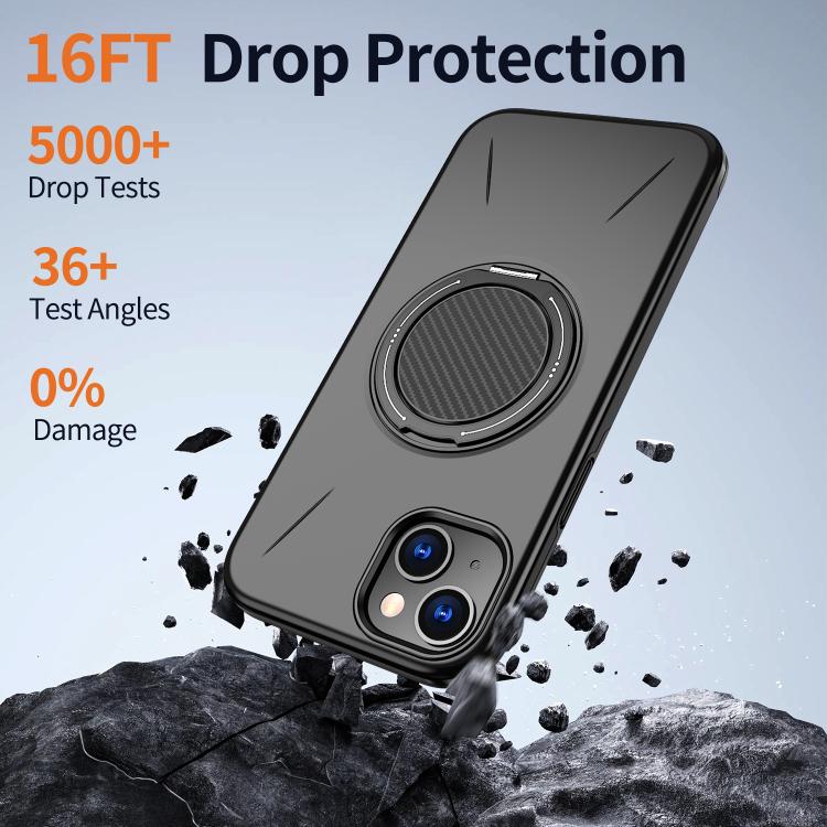 Kalebol ที่ยึดหมุนแม่เหล็ก MagSafe เคสโทรศัพท์ PC สำหรับ iPhone 14 Pro, สำหรับ iPhone 14 Pro Max, สำหรับ iPhone 13 Pro Max, สำหรับ iPhone 13 Pro, สำหรับ iPhone 13