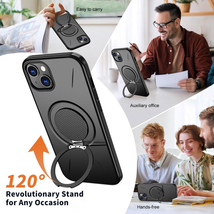 Kalebol ที่ยึดหมุนแม่เหล็ก MagSafe เคสโทรศัพท์ PC สำหรับ iPhone 14 Pro, สำหรับ iPhone 14 Pro Max, สำหรับ iPhone 13 Pro Max, สำหรับ iPhone 13 Pro, สำหรับ iPhone 13