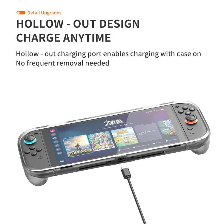 เคส TPU ป้องกันเครื่องเล่นเกม พร้อมขาตั้งหลัง สำหรับ Nintendo Switch 2