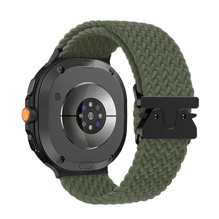 สายรัดนาฬิกานีลอนถักพร้อมหัวเข็มขัดแบบร่มชูชีพ สำหรับ Samsung Galaxy Watch8 / Watch8 Classic