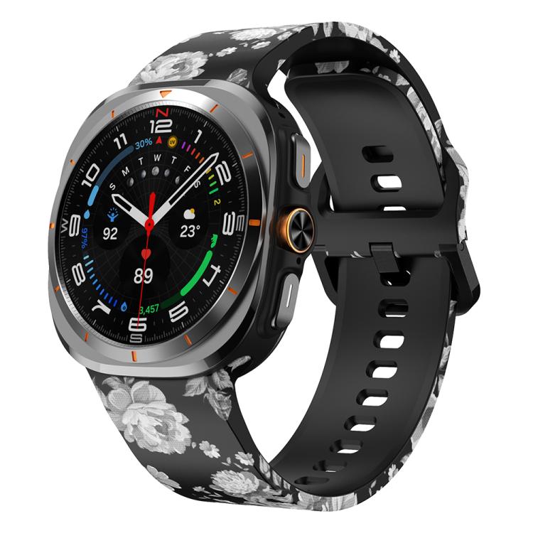 Printed Silicone Watch Band, For Samsung Galaxy Watch Ultra 47mm / Ultra 2025