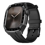 สายซิลิโคนกรอบโลหะรวมแบบจำลองมาตราส่วน สำหรับ Apple Watch Series 10 ขนาด 46 มม.