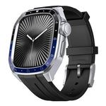 สายซิลิโคนกรอบโลหะรวมแบบจำลองมาตราส่วน สำหรับ Apple Watch Series 10 ขนาด 46 มม.
