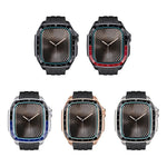 สายซิลิโคนกรอบโลหะรวมแบบจำลองมาตราส่วน สำหรับ Apple Watch Series 10 ขนาด 46 มม.