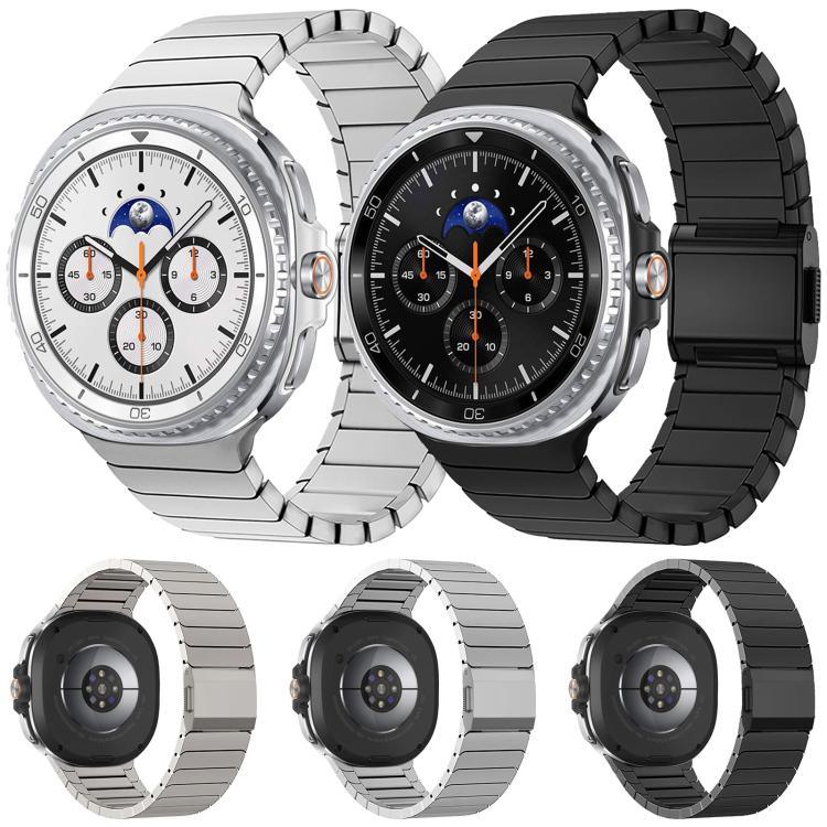 สายรัดนาฬิกาสแตนเลสหัวเข็มขัดนอร์แมนไม้ไผ่ สำหรับ Samsung Galaxy Watch8 / Watch8 Classic