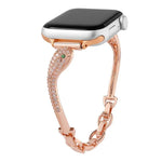สายรัดนาฬิกาหัวงูฝังซิริคอนทองแดง สำหรับ Apple Watch ขนาด 46 มม. / 49 มม. / 45 มม. / 44 มม., สำหรับ Apple Watch ขนาด 42 มม. / 41 มม. / 40 มม. / 38 มม.