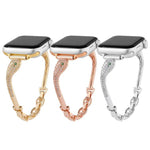 สายรัดนาฬิกาหัวงูฝังซิริคอนทองแดง สำหรับ Apple Watch ขนาด 46 มม. / 49 มม. / 45 มม. / 44 มม., สำหรับ Apple Watch ขนาด 42 มม. / 41 มม. / 40 มม. / 38 มม.