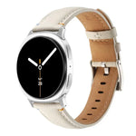 สายรัดนาฬิกาหนังแท้เย็บตะเข็บ สำหรับ Samsung Galaxy Watch8 / Watch8 Classic