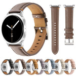 สายรัดนาฬิกาหนังแท้เย็บตะเข็บ สำหรับ Samsung Galaxy Watch8 / Watch8 Classic