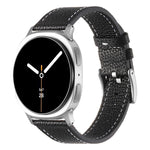 สายรัดนาฬิกาหนังลายลิ้นจี่สองด้าน สำหรับ Samsung Galaxy Watch8 / Watch8 Classic