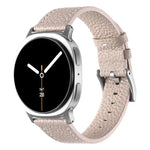 สายรัดนาฬิกาหนังลายลิ้นจี่สองด้าน สำหรับ Samsung Galaxy Watch8 / Watch8 Classic