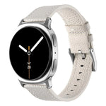 สายรัดนาฬิกาหนังลายลิ้นจี่สองด้าน สำหรับ Samsung Galaxy Watch8 / Watch8 Classic