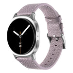 สายรัดนาฬิกาหนังลายลิ้นจี่สองด้าน สำหรับ Samsung Galaxy Watch8 / Watch8 Classic