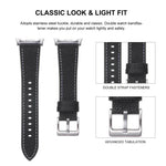 สายรัดนาฬิกาหนังลายลิ้นจี่สองด้าน สำหรับ Samsung Galaxy Watch8 / Watch8 Classic