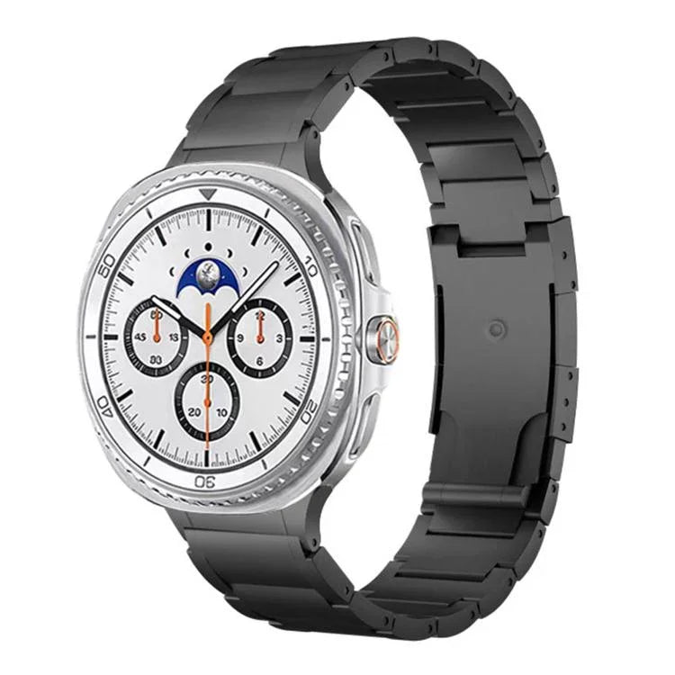สายรัดนาฬิกาโลหะหัวเข็มขัดเต่าทองสามเม็ดแบบบูรณาการ สำหรับ Samsung Galaxy Watch8 / Watch8 Classic