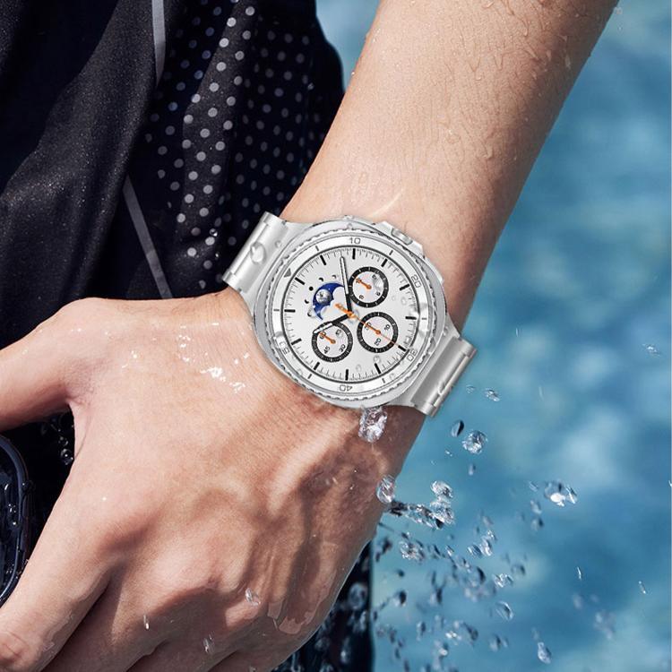 สายรัดนาฬิกาโลหะหัวเข็มขัดเต่าทองสามเม็ดแบบบูรณาการ สำหรับ Samsung Galaxy Watch8 / Watch8 Classic
