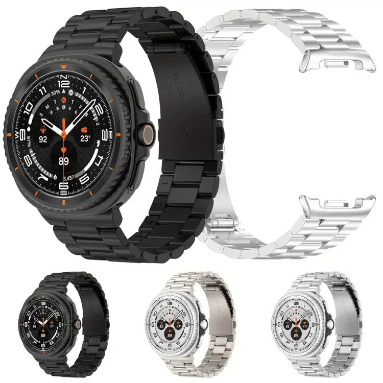 สายรัดนาฬิกาไทเทเนียมโลหะสามเม็ดแบบบูรณาการ สำหรับ Samsung Galaxy Watch8 / Watch8 Classic