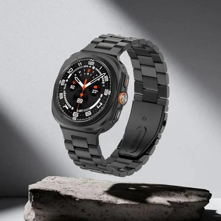 สายรัดนาฬิกาไทเทเนียมโลหะสามเม็ดแบบบูรณาการ สำหรับ Samsung Galaxy Watch8 / Watch8 Classic