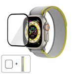สายรัดนาฬิกาไนลอน Wild Path Loop พร้อมฟิล์มโค้ง 3D สำหรับ Apple Watch 6 / 5 / 4 / SE ขนาด 40 มม., สำหรับ Apple Watch Ultra / 2 ขนาด 49 มม., สำหรับ Apple Watch Series 9 / 8 / 7 ขนาด 45 มม.