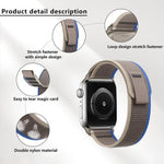 สายรัดนาฬิกาไนลอน Wild Path Loop พร้อมฟิล์มโค้ง 3D สำหรับ Apple Watch Series 10 ขนาด 46 มม., สำหรับ Apple Watch Series 10 ขนาด 42 มม., สำหรับ Apple Watch 6 / 5 / 4 / SE ขนาด 44 มม.