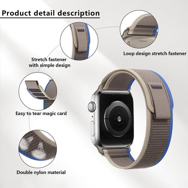 สายรัดนาฬิกาไนลอน Wild Path Loop พร้อมฟิล์มโค้ง 3D สำหรับ Apple Watch 6 / 5 / 4 / SE ขนาด 40 มม., สำหรับ Apple Watch Ultra / 2 ขนาด 49 มม., สำหรับ Apple Watch Series 9 / 8 / 7 ขนาด 45 มม.