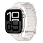 สายซิลิโคนแม่เหล็กรูปตัว I สำหรับ Apple Watch ขนาด 46 มม. / 49 มม. / 45 มม. / 44 มม., สำหรับ Apple Watch ขนาด 42 มม. / 41 มม. / 40 มม. / 38 มม.