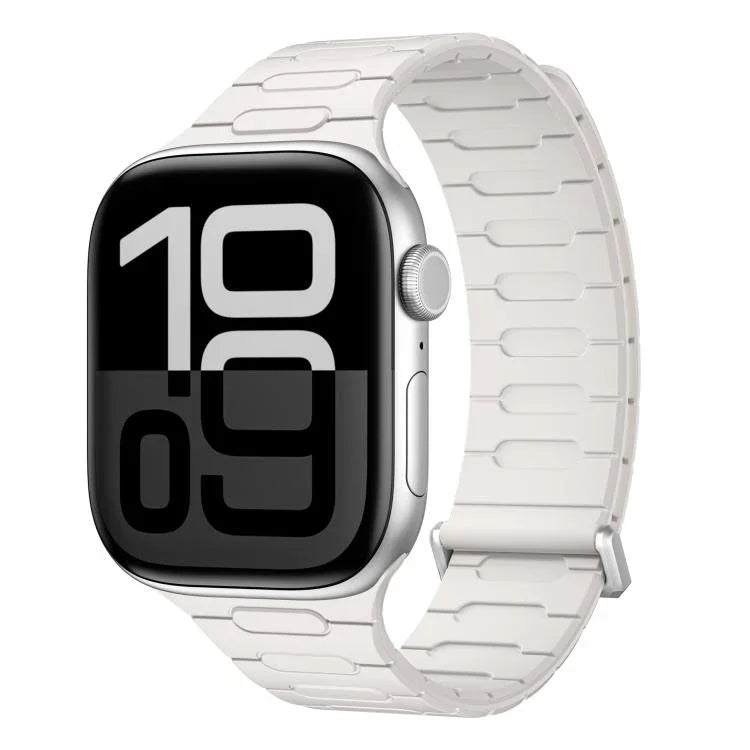 สายซิลิโคนแม่เหล็กรูปตัว I สำหรับ Apple Watch ขนาด 46 มม. / 49 มม. / 45 มม. / 44 มม., สำหรับ Apple Watch ขนาด 42 มม. / 41 มม. / 40 มม. / 38 มม.