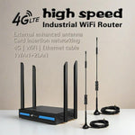 ED126-E พร้อมเสาอากาศดูดติดภายนอก 2 ตัว เราเตอร์ 4G LTE WiFi CPE เราเตอร์เครือข่ายไร้สาย ปลั๊ก US, ปลั๊ก EU