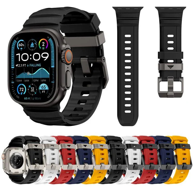 สายซิลิโคน Rock-Peak สำหรับ Apple Watch ขนาด 46 มม. / 49 มม. / 45 มม. / 44 มม.