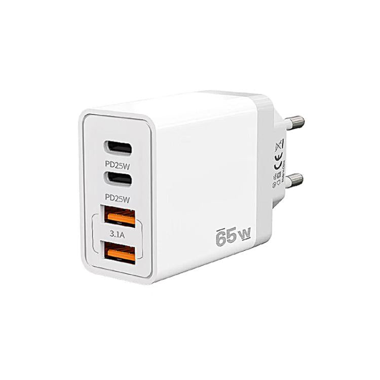 TE-PD44 ที่ชาร์จมือถือ 4 พอร์ต Dual USB-A Dual Type-C, ปลั๊ก EU, ปลั๊ก US