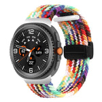 สายสายนาฬิกาถักพร้อมหัวเข็มขัดแม่เหล็กพับได้ สำหรับ Samsung Galaxy Watch8 / Watch8 Classic