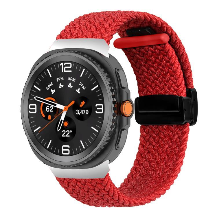 สายสายนาฬิกาถักพร้อมหัวเข็มขัดแม่เหล็กพับได้ สำหรับ Samsung Galaxy Watch8 / Watch8 Classic