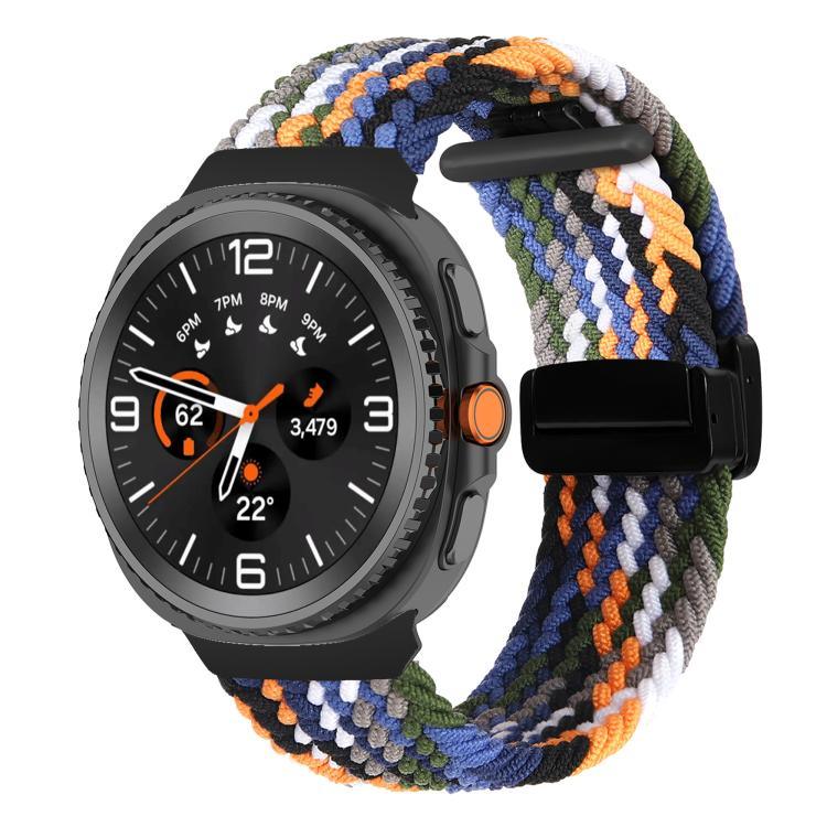 สายสายนาฬิกาถักพร้อมหัวเข็มขัดแม่เหล็กพับได้ สำหรับ Samsung Galaxy Watch8 / Watch8 Classic