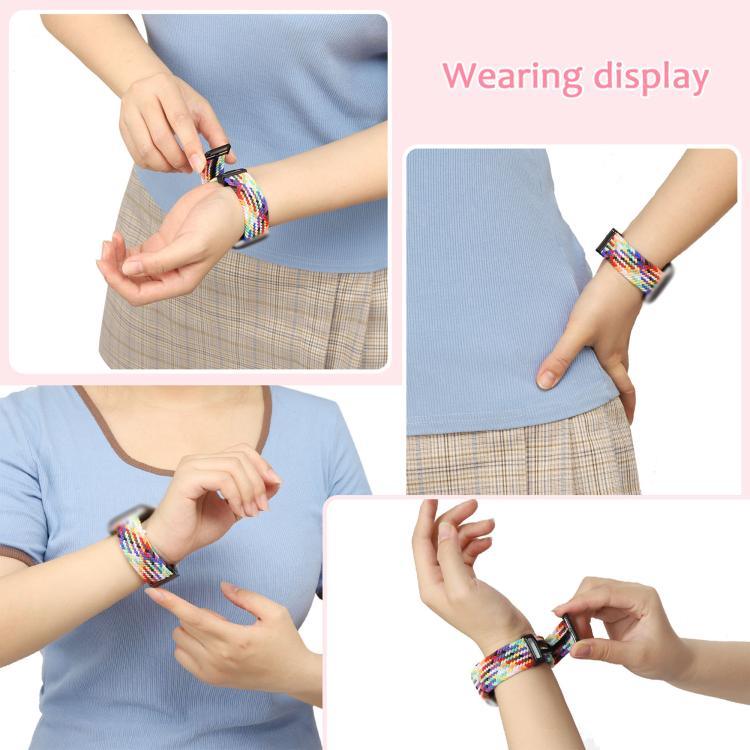 สายสายนาฬิกาถักพร้อมหัวเข็มขัดแม่เหล็กพับได้ สำหรับ Samsung Galaxy Watch8 / Watch8 Classic