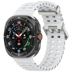 สายซิลิโคนสำหรับนาฬิกา Marine Dual Buckle สำหรับ Samsung Galaxy Watch 47mm / Ultra 2025