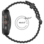 สายซิลิโคนสำหรับนาฬิกา Marine Dual Buckle สำหรับ Samsung Galaxy Watch 47mm / Ultra 2025