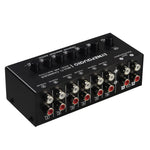 B080 ตัวเลือกสัญญาณเสียง 6 อินพุต 2 เอาต์พุต สวิตช์เสียง, เอาต์พุตซิงโครนัส 2 ช่อง อินเทอร์เฟซ RCA, B080