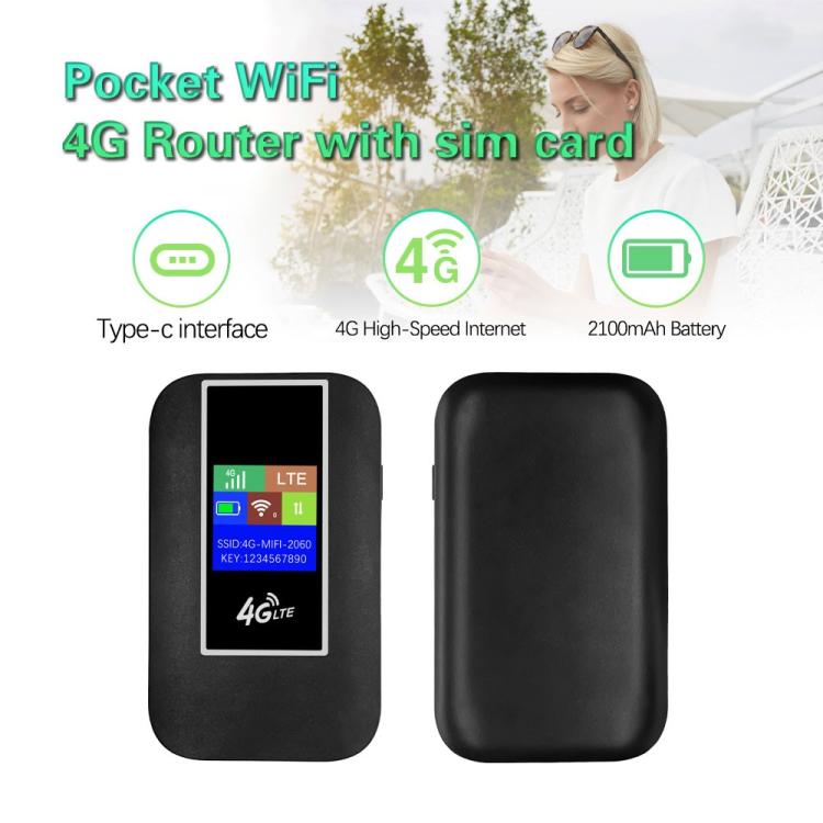 MF860 สำหรับเดินทาง ฮอตสปอตพกพาไร้สาย หน้าจอสี เราเตอร์ WiFi 4G LTE แบบพกพา
